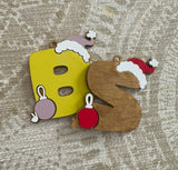 Initial Christmas Ornament
