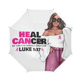 Heal Cancer Umbrella Semi-Automatic Foldable Umbrella