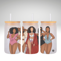 Summertime Vibes Glass Tumbler
