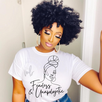 Fearless & Unapologetic Tee(White)