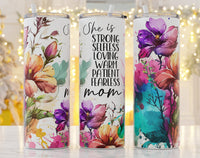 She is Strong, Mom tumbler