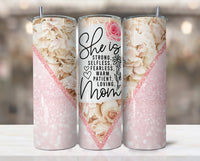She is Mom Floral tumbler