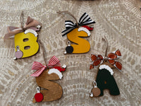 Initial Christmas Ornament