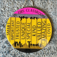 Teacher Affirmation Door Hanger