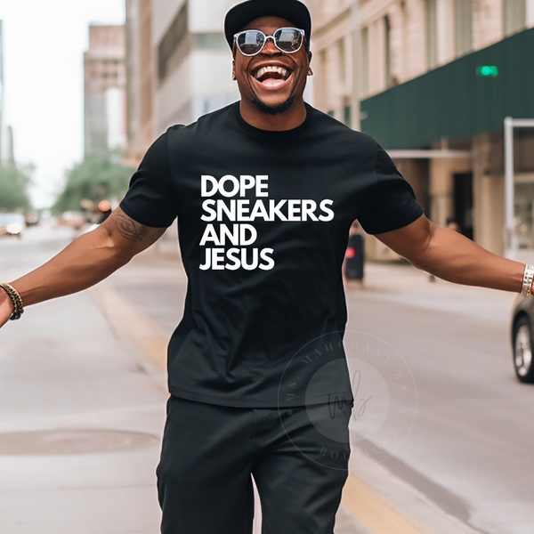 Dope Sneakers and Jesus Tee