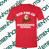 ** Custom Order**  Eisenhower Elementary Red for Ed shirt