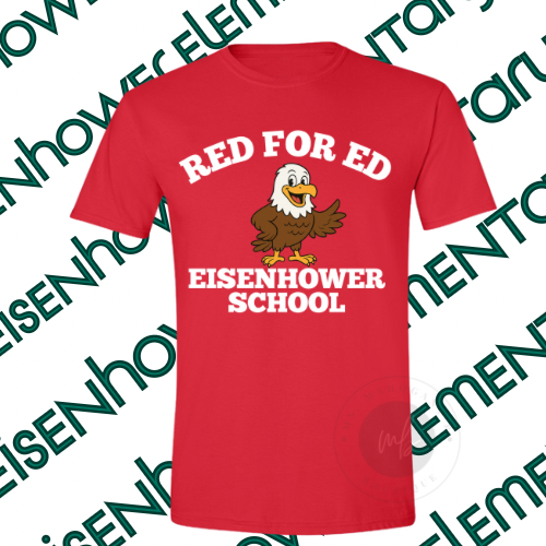 ** Custom Order**  Eisenhower Elementary Red for Ed shirt