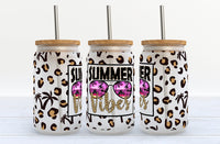 Summer Vibes Glass Tumbler