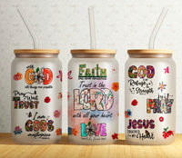 Bible Verse Affirmation Glass Tumbler