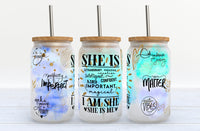 She Is, I Am She Glass Tumbler