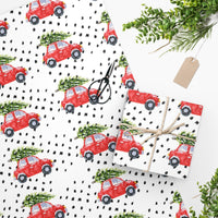 Christmas Cars Wrapping Paper