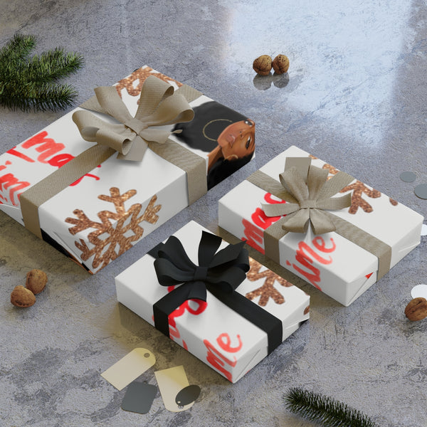 X-Mas Time Gift Wrapping Paper Rolls