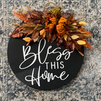 Bless This Home Fall Door Hanger