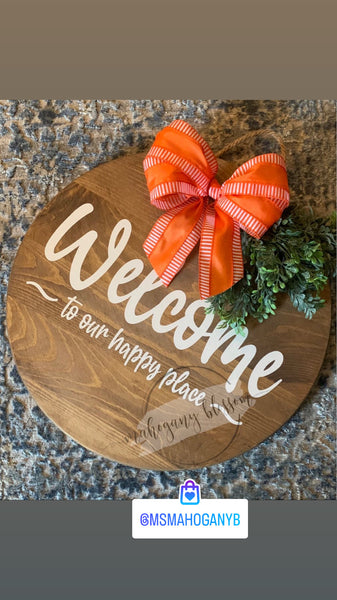 Happy Place Door Hanger
