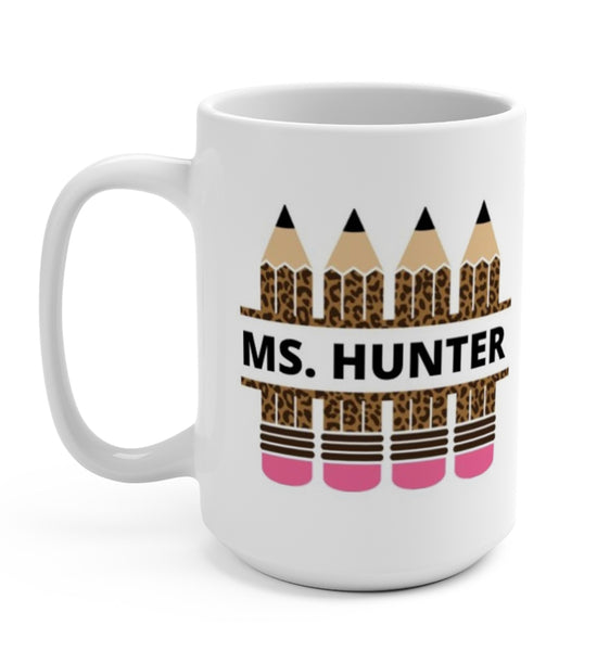 Leopard Teacher Pencil Mug