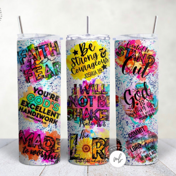 Faith affirmation tumbler